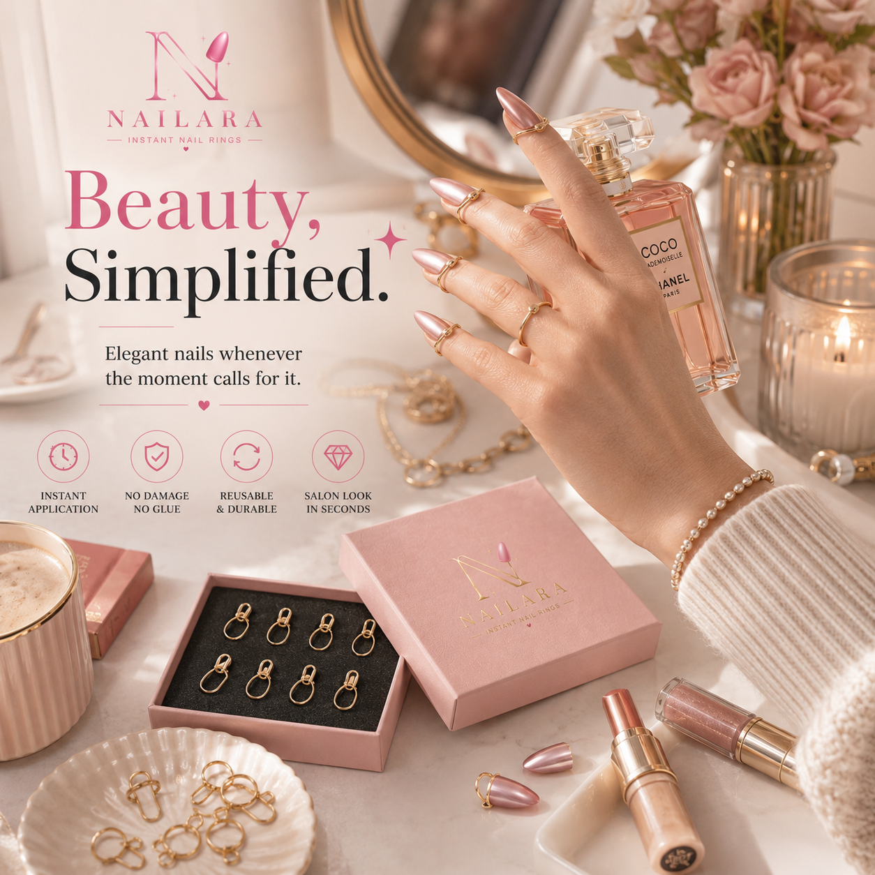 Nailara Instant Nail Rings