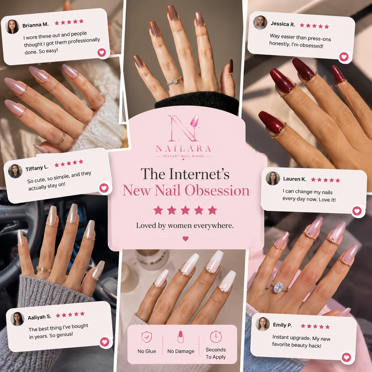 Nailara Instant Nail Rings